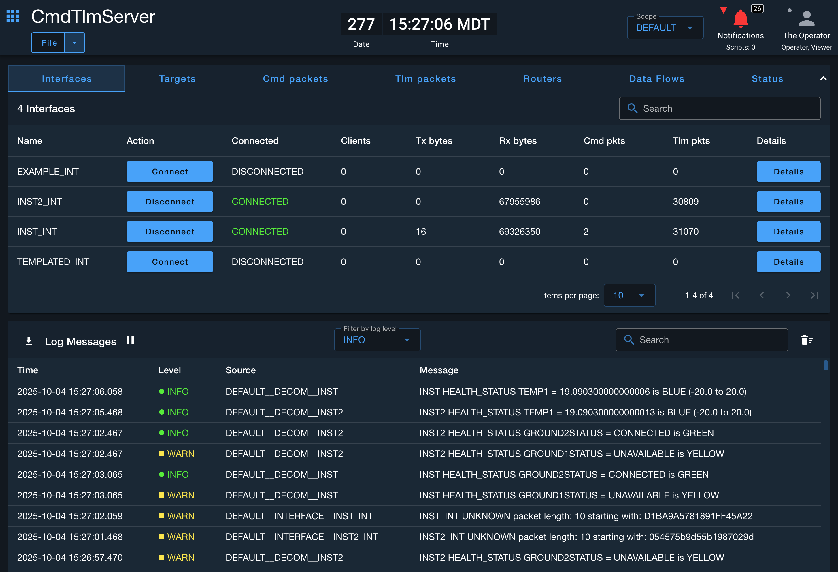 Cmd Tlm Server