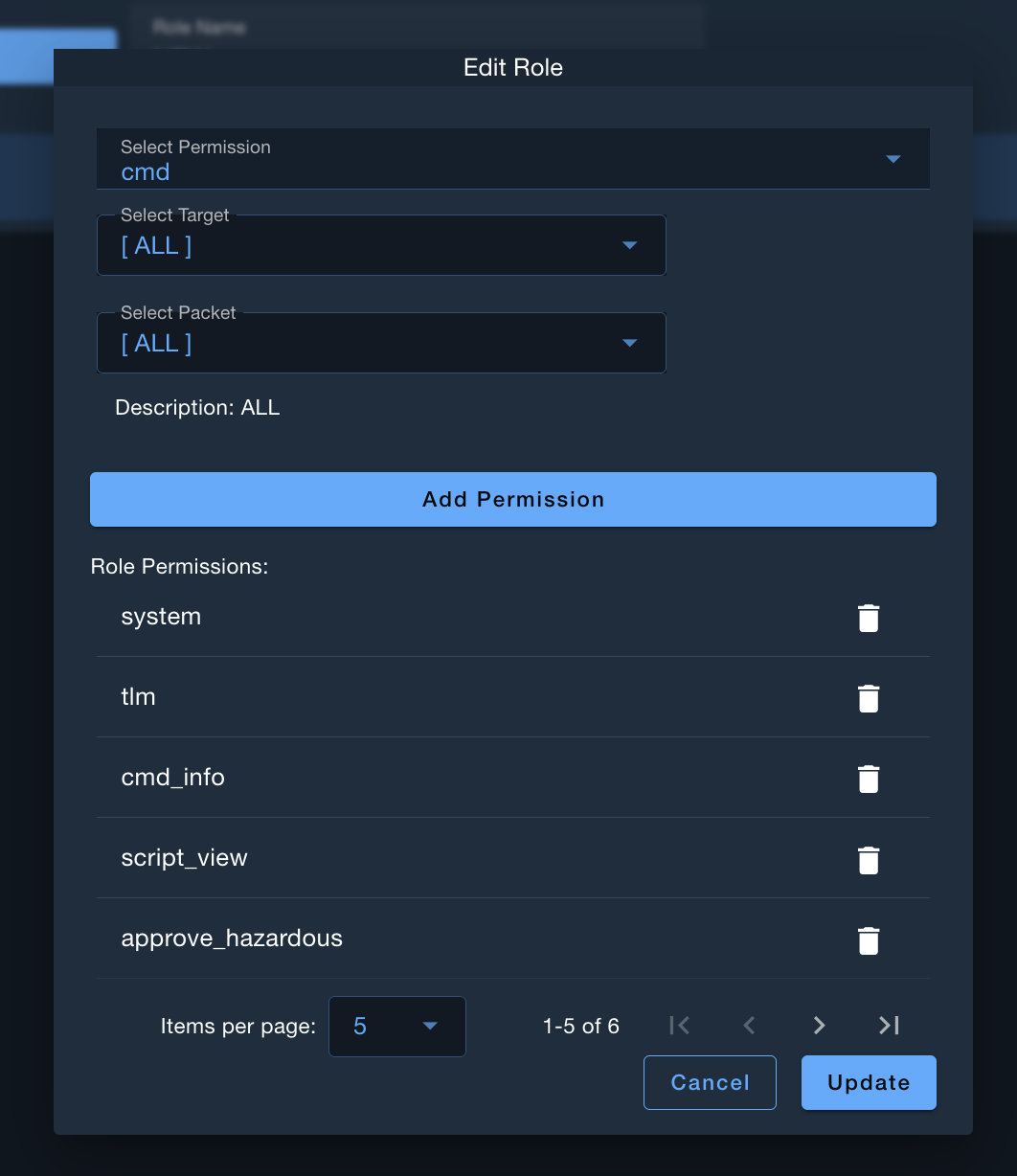 Edit Role