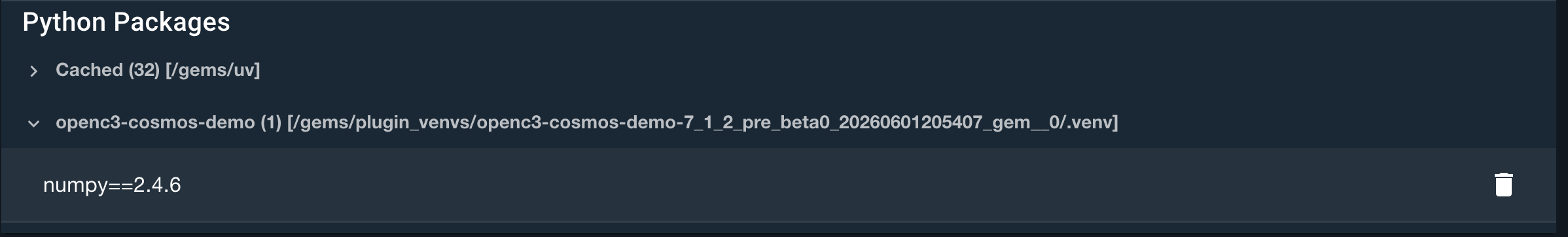 Plugin with numpy